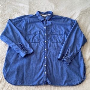 Old Navy Boyfriend denim look button down XXL